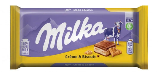 Milka Chocolate Cream & Biscuit 18x100g