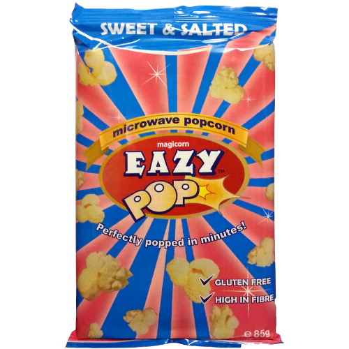 EAZY MICROWAVE POPCORN SWEET &SALTY 16X85G