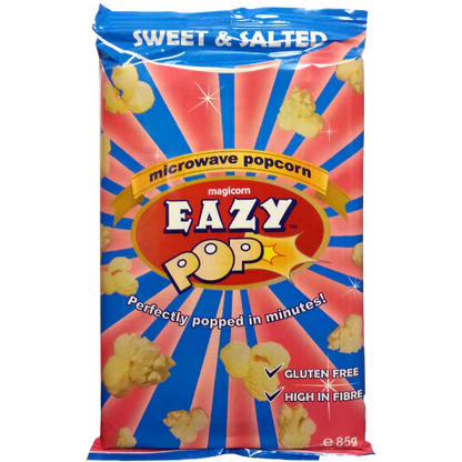 EAZY MICROWAVE POPCORN SWEET &SALTY 16X85G