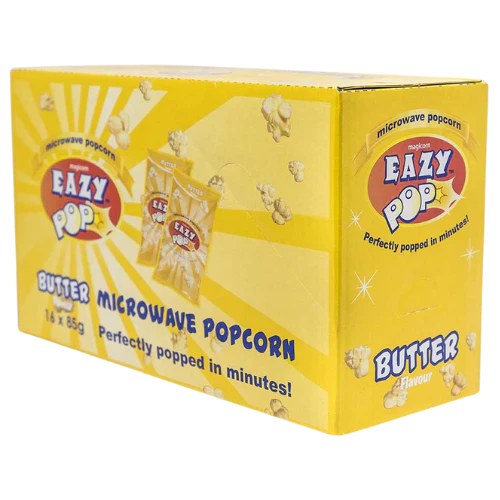 EAZY MICROWAVE POPCORN BUTTER 16X85G