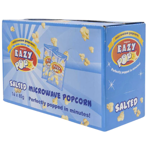 EAZY MICROWAVE POPCORN SALTED 16X85G