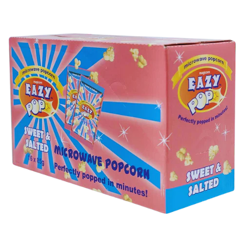 EAZY MICROWAVE POPCORN SWEET &SALTY 16X85G