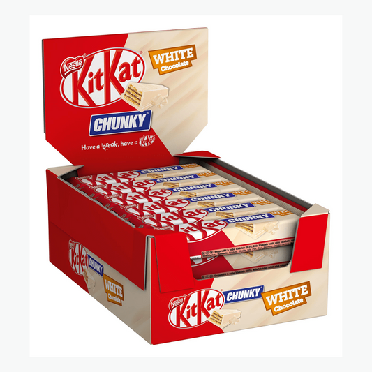 KITKAT CHUNKY WHITE CHOCOLATE BAR 24×40G