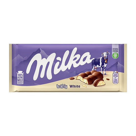 Milka Chocolate Bubbly Milk White 15x95g