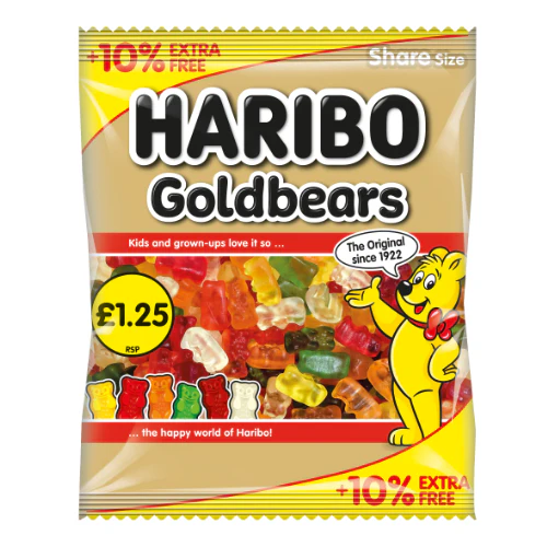 HARIBO GOLD BEARS 12×154G PMP £1.25